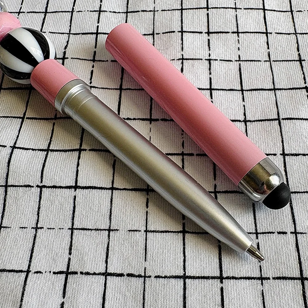 Pretty Pink Custom Beaded Stylus and Pen Combo